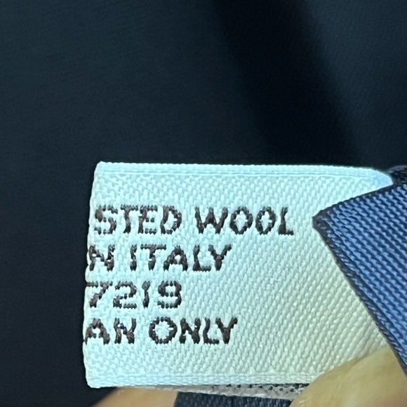 Pronto‎ Uomo 46S Dark Jacket 100% Worsted Wool Blazer Sport Coat Italy 3 Button - Picture 9 of 16